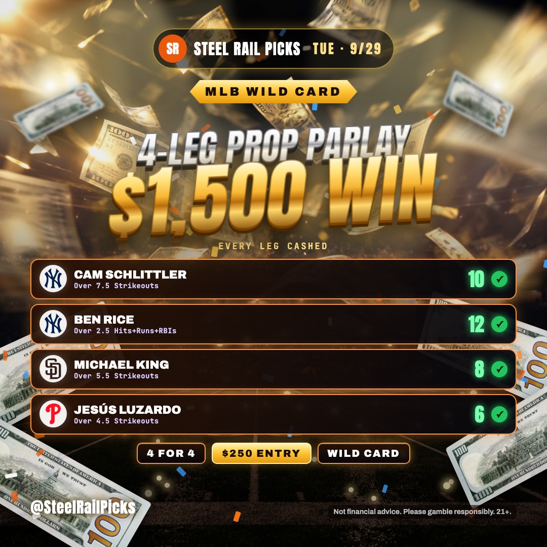 Orange four-leg prop parlay ticket with final stats